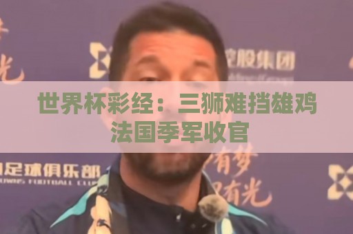世界杯彩经：三狮难挡雄鸡 法国季军收官