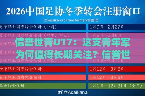 信誉世青U17:这支青年军为何值得长期关注?信誉世青U17【成长路径】与(赛场看点)🟨线上十大最稳博球站超清网站新用户免费无延迟4K 信誉世青U17:这支青年军为何值得长期关注?信誉世青U17【成长路径】与(赛场看点)🟨线上十大最稳博球站超清网站新用户免费无延迟4K