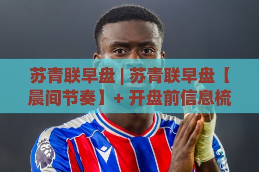 苏青联早盘 | 苏青联早盘【晨间节奏】+ 开盘前信息梳理与情绪窗口的衔接逻辑🟨线上十大最稳让球站赛程投注录像回放策略波胆积分榜